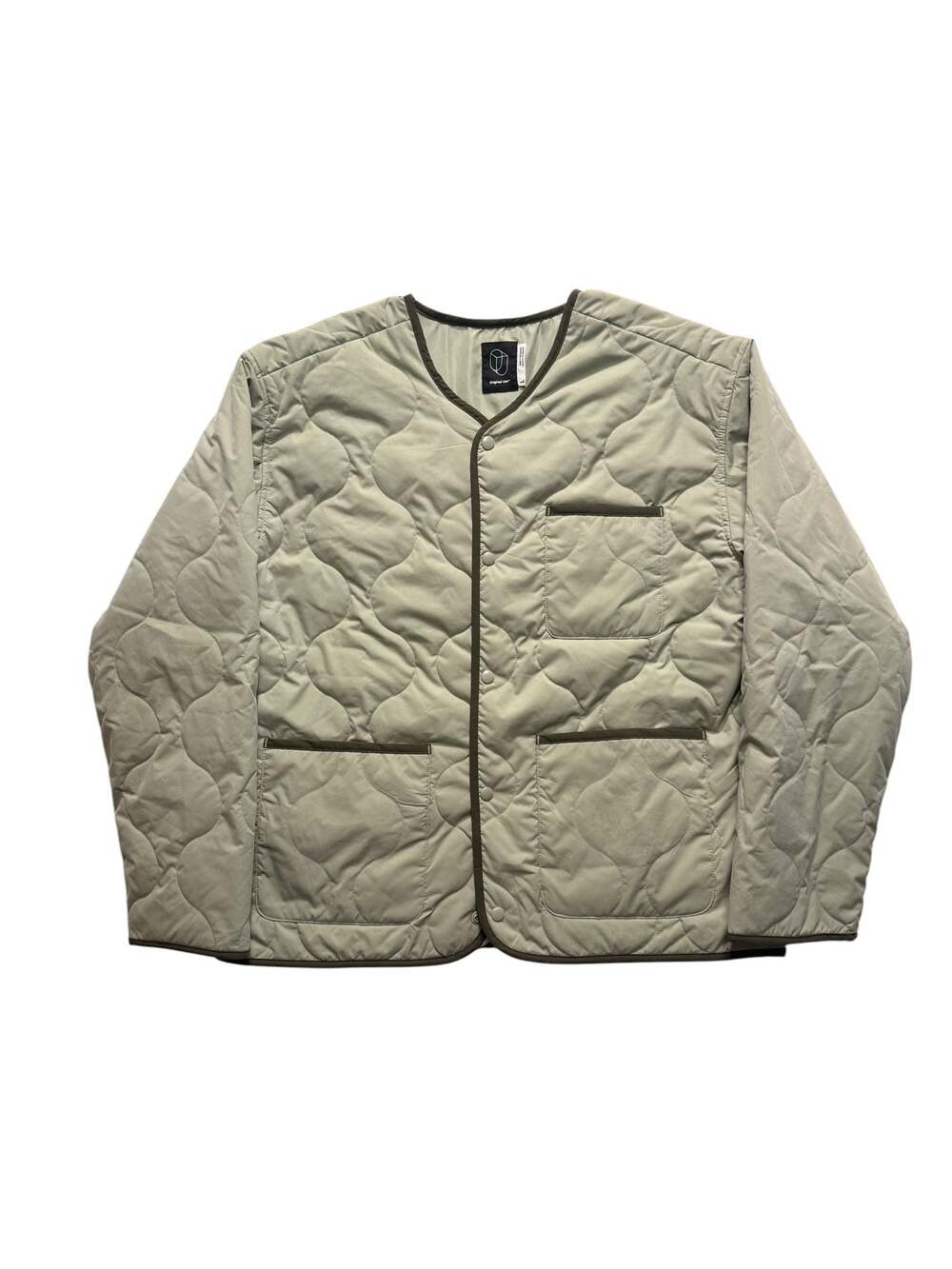 Original Use Men's Quilted Lightweight Jacket Olive Green Large